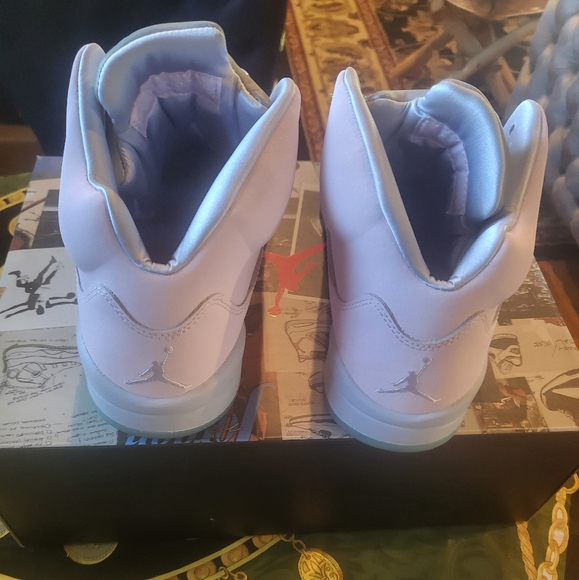 JORDAN 5 RETRO PINK GHOST-COPA/ S REGAL ROSE FANTOME SNEAKERS with BOX SIZE 9 - Picture 4 of 7